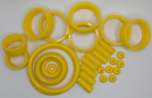 PerfectPlay Silicone Rubber Ring Kit for Stern Foo Fighters Premium / LE Yellow
