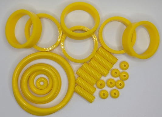 PerfectPlay Silicone Rubber Ring Kit for Stern Foo Fighters Pro Yellow