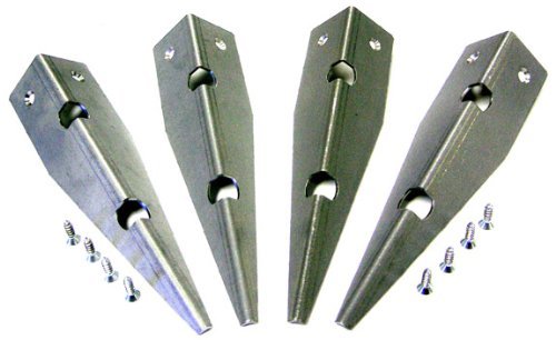 Pinball Machine Cabinet Metal Leg Protector - Set of 4 - with Screws